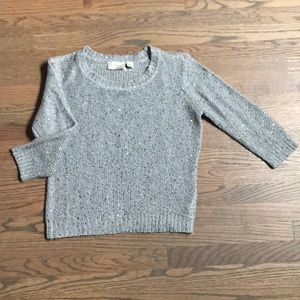 Gray Sweater w Sequin detail